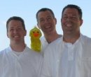 2008 L-R Charles, duck, Doug, Scott (me).