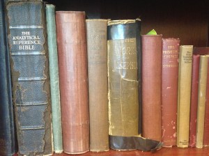 Some of the older books in my library.