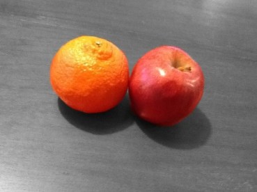 apples and oranges